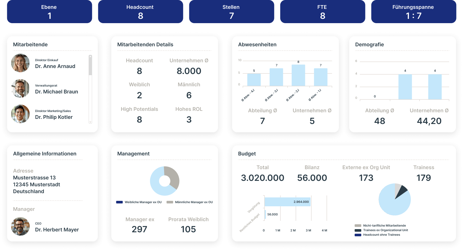 Ingentis Software Dashboard