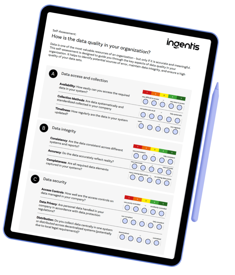 Data Quality Self Assessment