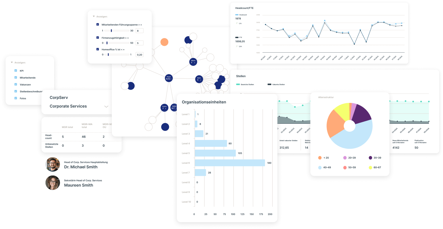Ingentis Plattform Software Screens